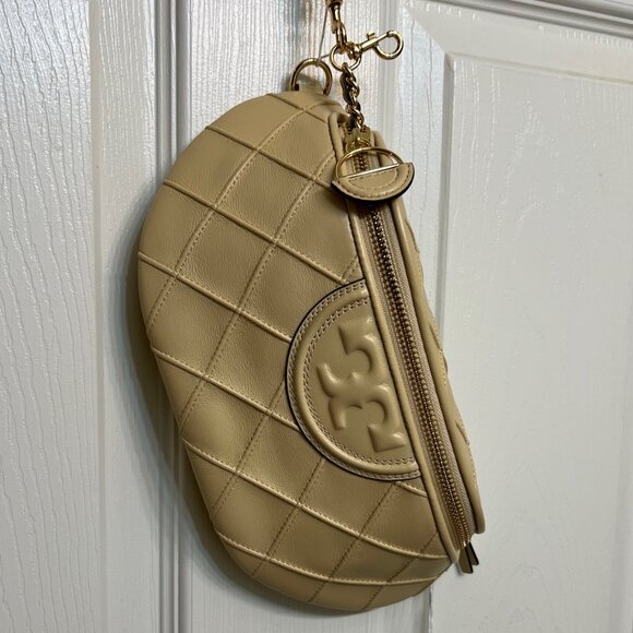 TORY BURCH Fleming Soft Belt Bag (Vanilla Soft Serve) NWT - Picture 5 of 8